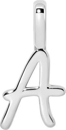 Made by Mary Script Initial Charm Silver in Silver Initial A at Nordstrom