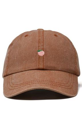 Dalix Lil Peach Dad Cap in Washed Orange at Nordstrom