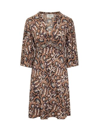 BA&SH Ba & Sh Short Dress With Animal Print