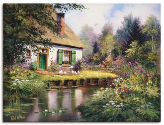 Artland Wandbild »Am Bach« Garten 1 Stk. tlg. als Leinwandbild, Poster in verschied. Grössen