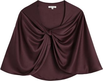 By Malene Birger Blouses, female, Purple, Size: ONE SIZE Pinlos Cape Scarf