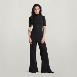G-Star Wide Leg Jumpsuit - Zwart - Dames