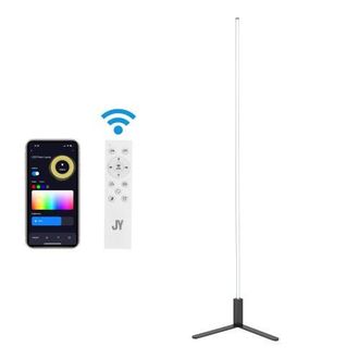 Jonathan Y Designs Potts 60.5 Modern Contemporary Aluminum/Iron Integrated LED Post Floor Lamp in Black at Nordstrom