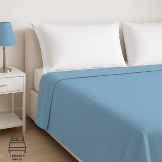 KASANOVA Lenzuolo piano Basik in cotone, da 1 piazza e mezza