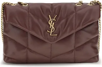 Saint Laurent Puffer Toy Shoulder Bag - Brown