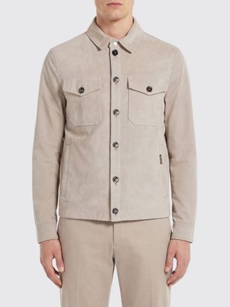 Moorer Giacca camicia Moorer in pelle scamosciata
