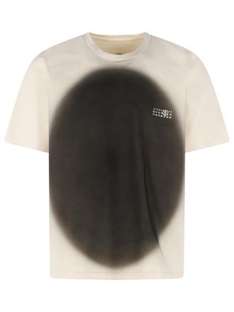 Maison Margiela Elfenbeinwei&szlig;es Baumwoll-T-Shirt