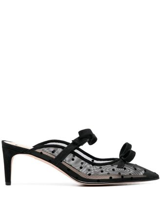 Red(v) Mules con fiocco - Nero