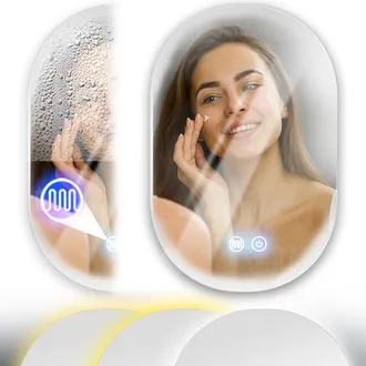 OEM Espejo Ovalado Calefactable Cronos De 50x80 Cm