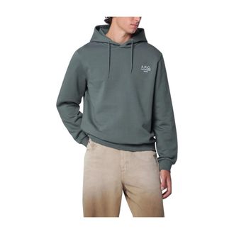 A.P.C. A.p.c. - Standard Rue Madame Hoodie - Heren - Sweatshirts & Hoodies - Groen - Maat: XS Katoen