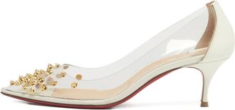 Christian Louboutin Pumps Collaclou con tacco trasparente - Bianco