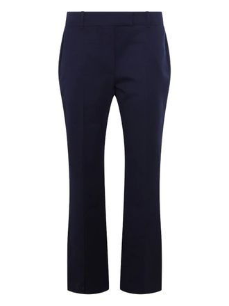 Alexander McQueen cropped trousers - Blue