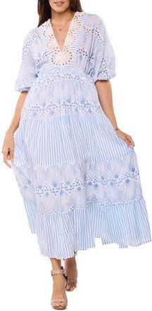 Ranee&rsquo;s Lace Maxi Dress in Pastel Blue at Nordstrom Rack, Size Large/x-Large