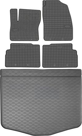OEM Juego De Alfombrillas De Goma Para Coche Y Alfombrilla Para Maletero Para Ford C-max Ii Minivan (2010-2019)