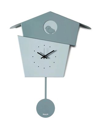 Arti & Mestieri birdhouse pendulum clock (45cm x 36cm) - unisex - Iron - OS - Blue