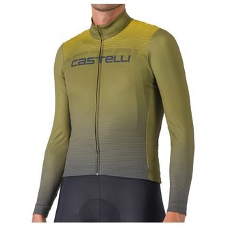 Castelli Apice Thermal Jersey Velotrikot f&uuml;r Herren | oliv