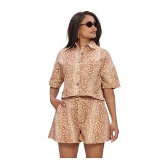 Refined Department Refined Department, Dames, Blouses & Shirts, Bruin, Maat: L Katoen