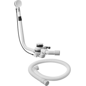 Duravit Kit De Desag&uuml;e Y Rebose Duravit Con Entrada Inferior, Cromado