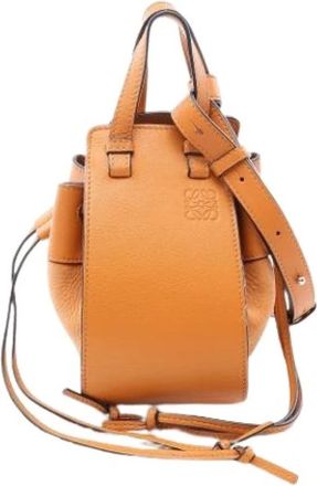 Loewe Pre-owned Hammock Handbag - Dames - Vintage Tas - Bruin - ONE Size - Leer - Vintage