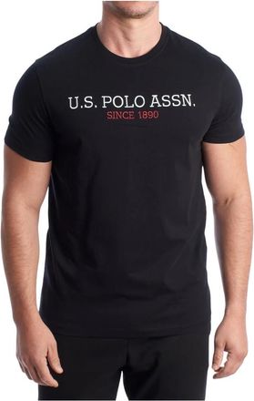 U.S.Polo Association T-Shirts - Heren - T-shirts - Zwart - L - Katoen - Tops