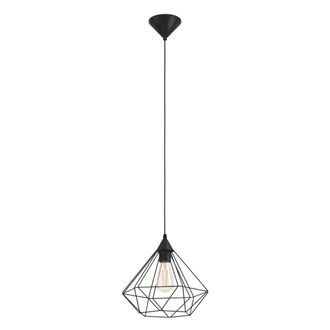 Eglo Tarbes Geometric Pendant Light - Black | TJ Hughes