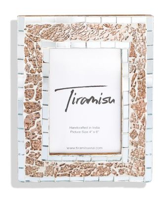 Tiramisu Silvered Sands Mosaic Picture Frame