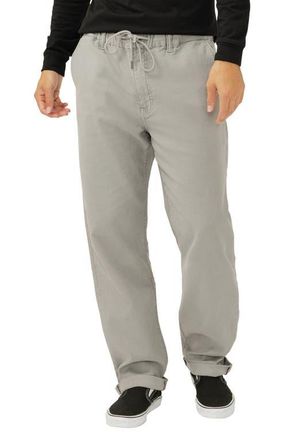 Silver Jeans Co Relaxed Drawstring Waist Knit Flex Jeans in Pebble Grey at Nordstrom, Size X-Large