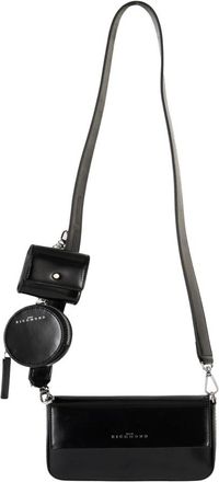 John Richmond Multipochette met Logo - Dames - Schoudertassen - Zwart - ONE Size - Leer - Tassen