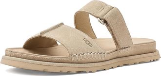 UGG Goldengaze Slide Womens Sandals Mustard Seed : 6.5 B - Medium, Suede