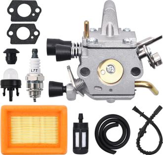 OEM Carburador Para Desbrozadora Stihl Fs120 Fs200 Fs250 Fs300 Fs350 Fr350, Jrisbo Accessory Fs 250. Kit De Repuestos Para Carburador Con Filtro De Aire, 