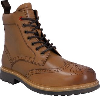 Hunter Cawdor Leer Heren Tan Brogues Schoenen