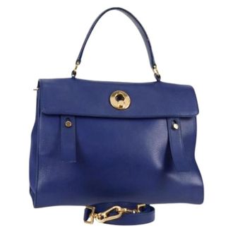 Saint Laurent Pre-owned Handbags, female, Blue, Size: ONE SIZE Pre-owned Handbag