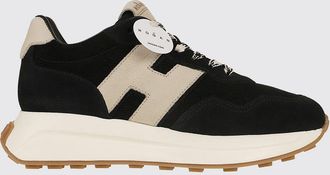 Hogan Sneaker H641 in pelle di vitello e suede con suola chunky dentellata