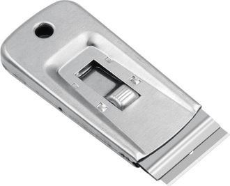 OEM [mai Usato]raschietto In Metallo, Raschietto In Vetro, Piastra Raschiante In Ceramica Con 5 Lame Metalliche Per Rimuovere Etichette, Adesivi, Sticker 