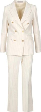 Tagliatore Parigi Blazer - Dames - Blazers - Beige - 3XL - Leer - Jassen