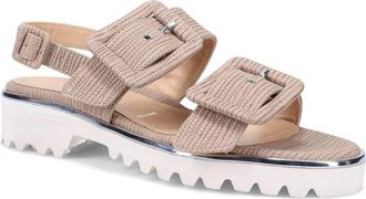 Ron White Callie Epi Slingback Platform Sandal in Porcini at Nordstrom, Size 6.5-7Us