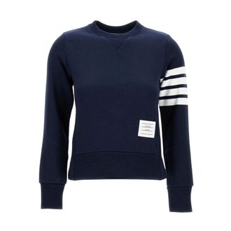 Thom Browne Dames, Sweatshirts & Hoodies, Blauw, Maat: 2XS Katoen
