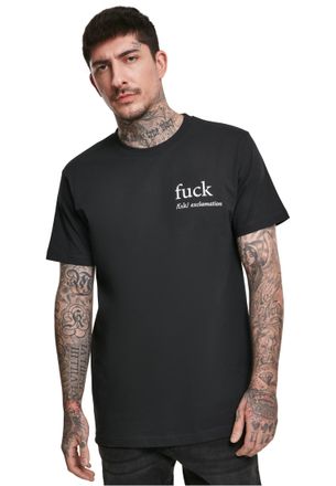 Mister Tee Herren FCK T-Shirt, Black, L