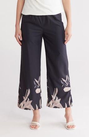 Forgotten Grace Floral Pull-On Pants in Black at Nordstrom Rack, Size X-Large