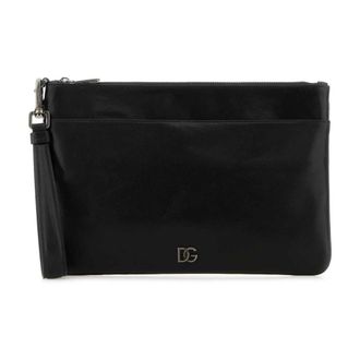 Dolce & Gabbana Heren, Tassen, Zwart, Maat: ONE Size Leer