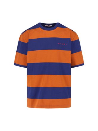 Marni Multicolour T-Shirts With Dynamic Patterns
