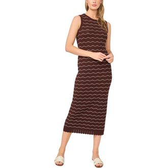 Ted Baker Sophie Scallop Sleeveless Midi Sweater Dress in Fireplace at Nordstrom, Size X-Large