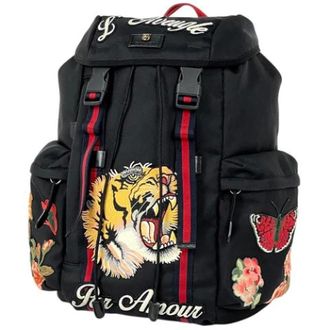 Gucci Vintage, unisex, Zwart, ONE Size, Nylon, Pre-owned Nylon Backpack