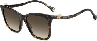 Carolina Herrera HER 0394/G/S Asian Fit 086/HA Womens Sunglasses Tortoiseshell Size 55