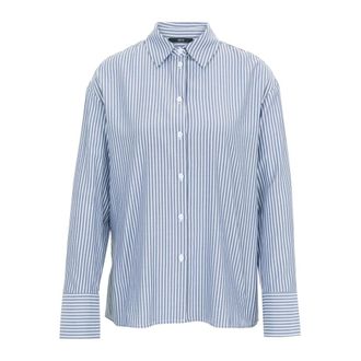 Zero Overhemden, Dames, Blauw, M, Shirts