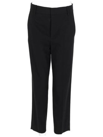 Vince Straight-Leg Black Pants With Tailored Mid-Rise Silhouette