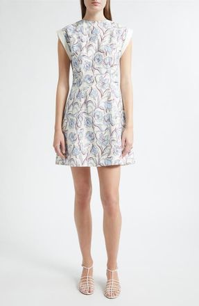 3.1 Phillip Lim Floral Minidress in Sky Blue Multi at Nordstrom, Size 10