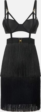Elisabetta Franchi mini-jurk met franjes