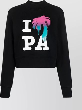 Palm Angels organic cotton logo-print sweatshirt