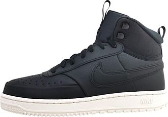 Nike Mens Court Vision Mid Wntr Sneaker, Black Black Phantom, 8.5 UK